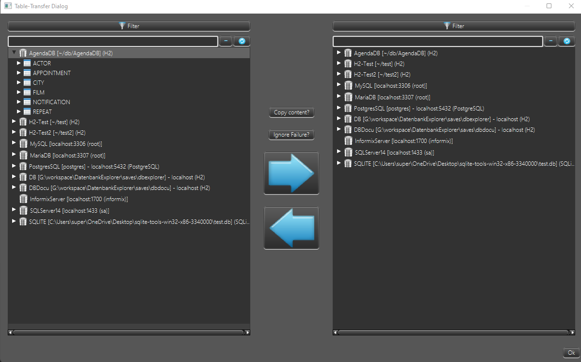 Table-Transfer Tool